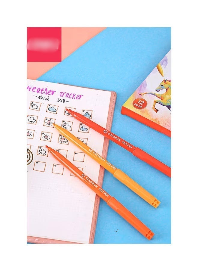12-Piece Kids Markers Multicolour - Image 5